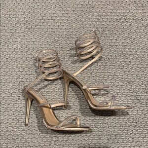 Steve Madden Gold Strappy Women's Heels